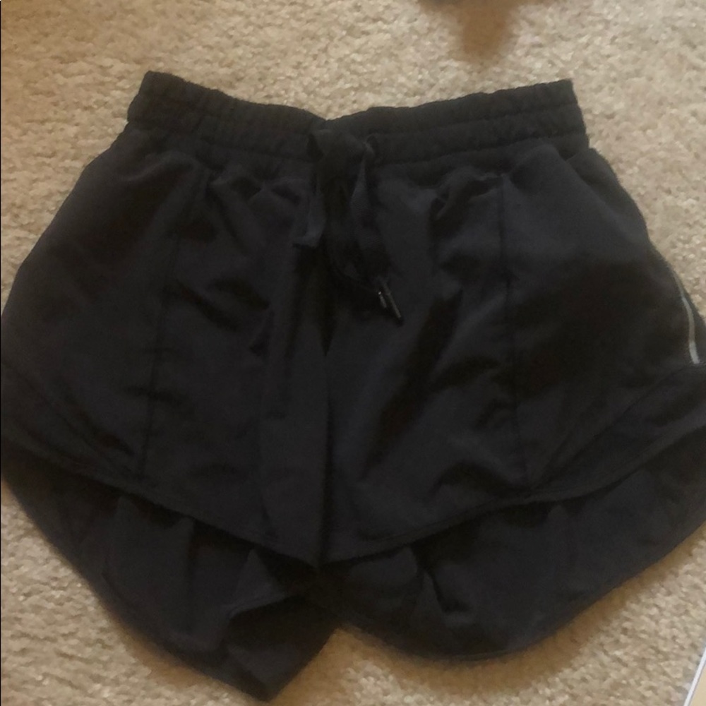 black lululemon shorts size 2 TALL